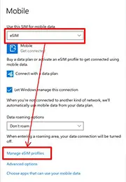 Step 3: Manage eSIM profiles